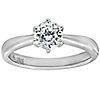 Diamonique 1.00cttw Round Solitaire Ring, Sterling