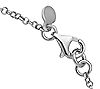 Italian Silver Graduated Hammered Bead StationNecklace, 12.8g, 2 of 4