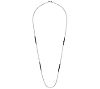 Italian Silver Graduated Hammered Bead StationNecklace, 12.8g, 3 of 4