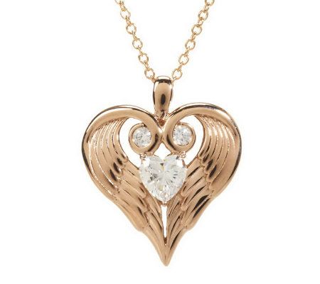 Qvc angel wing on sale necklace