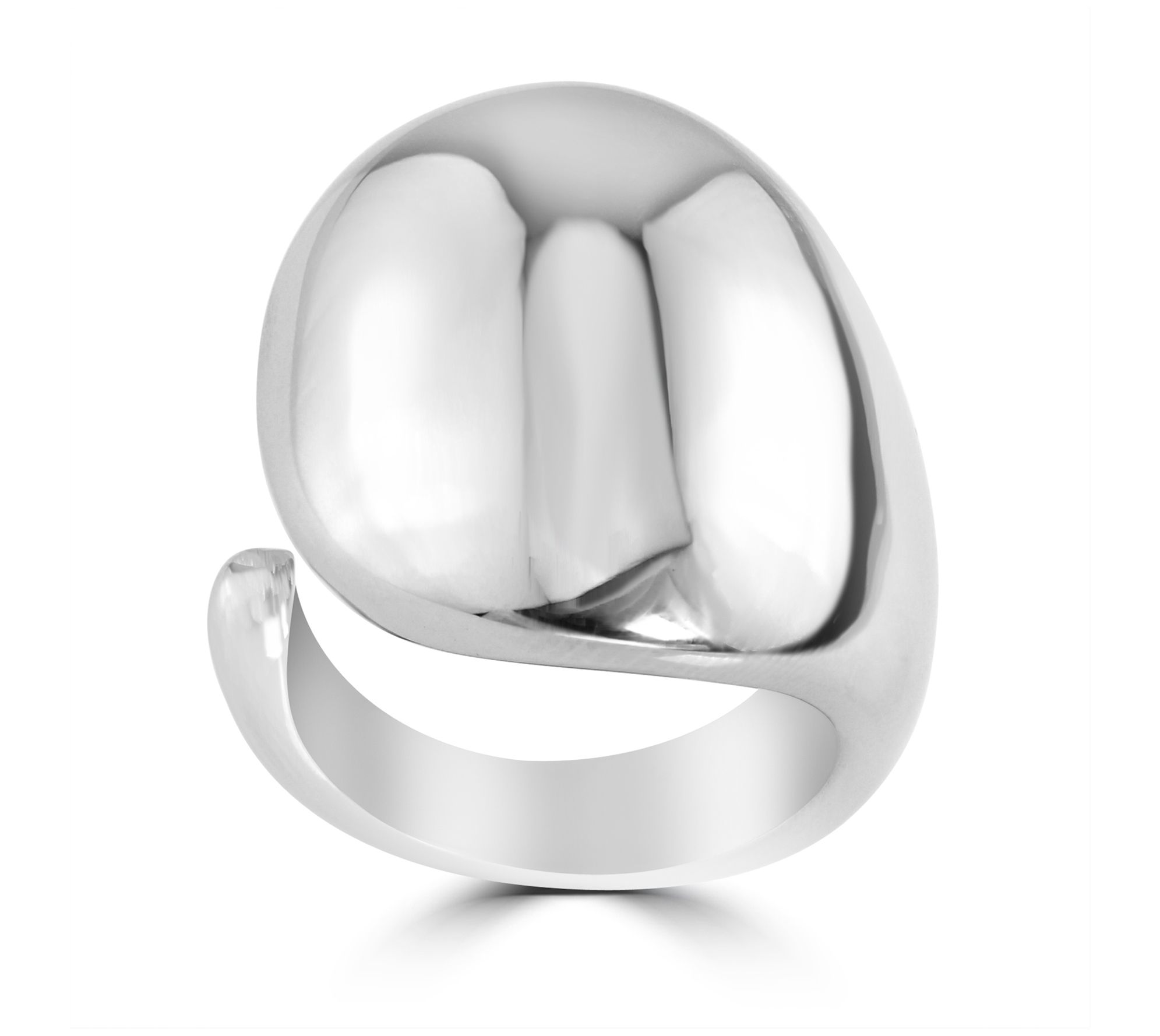 Steel by Design Open Dome Ring - QVC.com