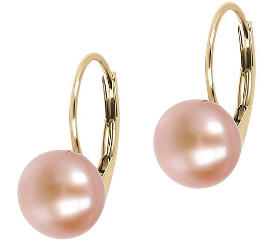 Honora Cultured Pearl Earrings, 14K Gold Plated