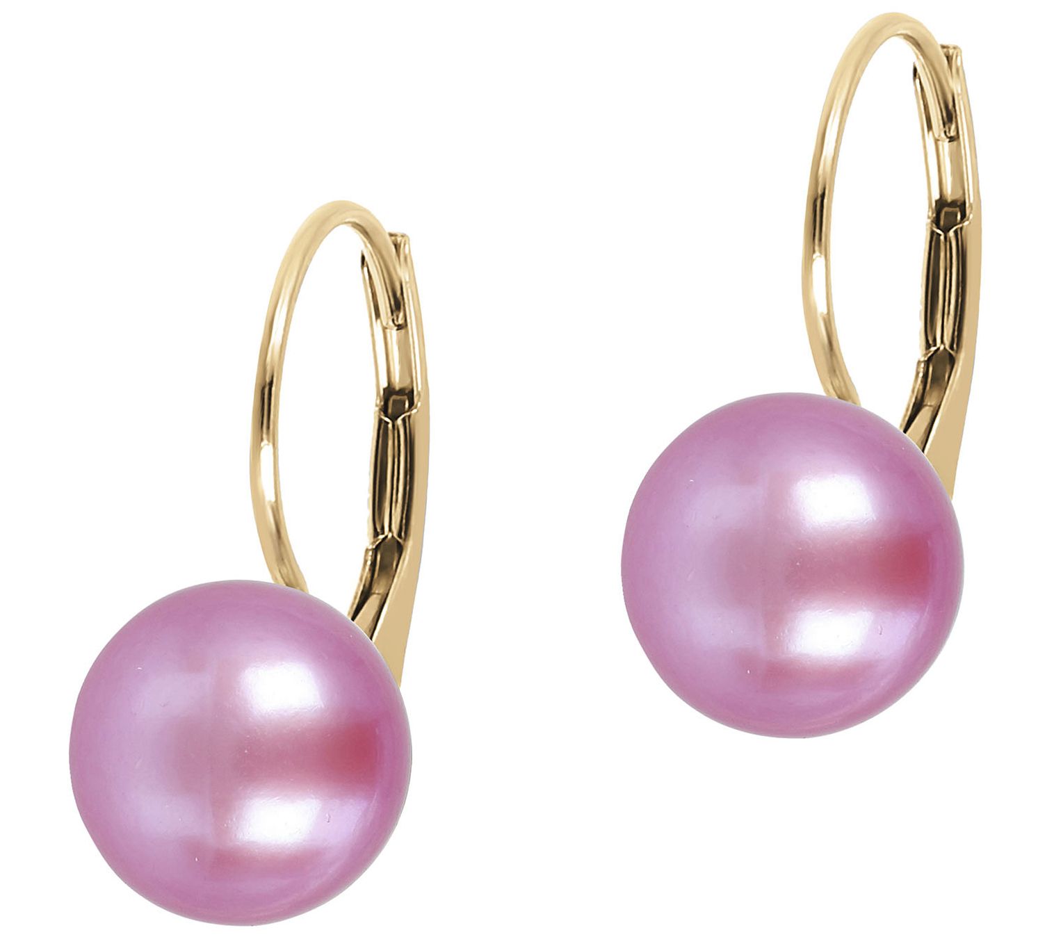 Honora Cultured Pearl Earrings, 14K Gold Plated