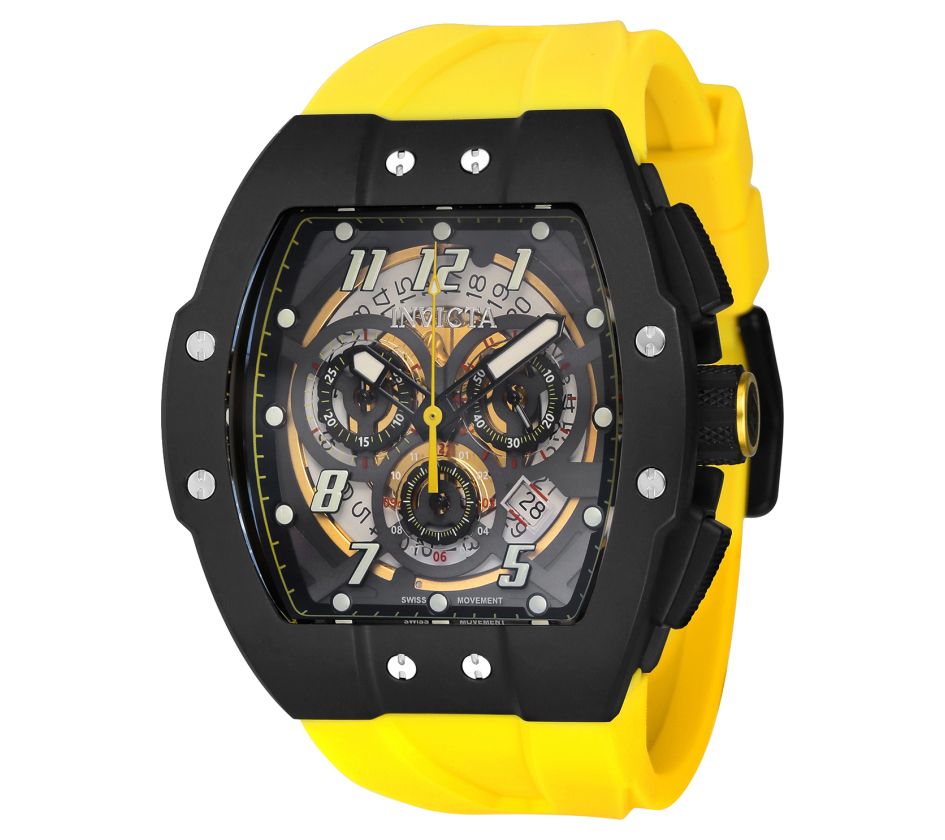 Invicta black and yellow watch best sale