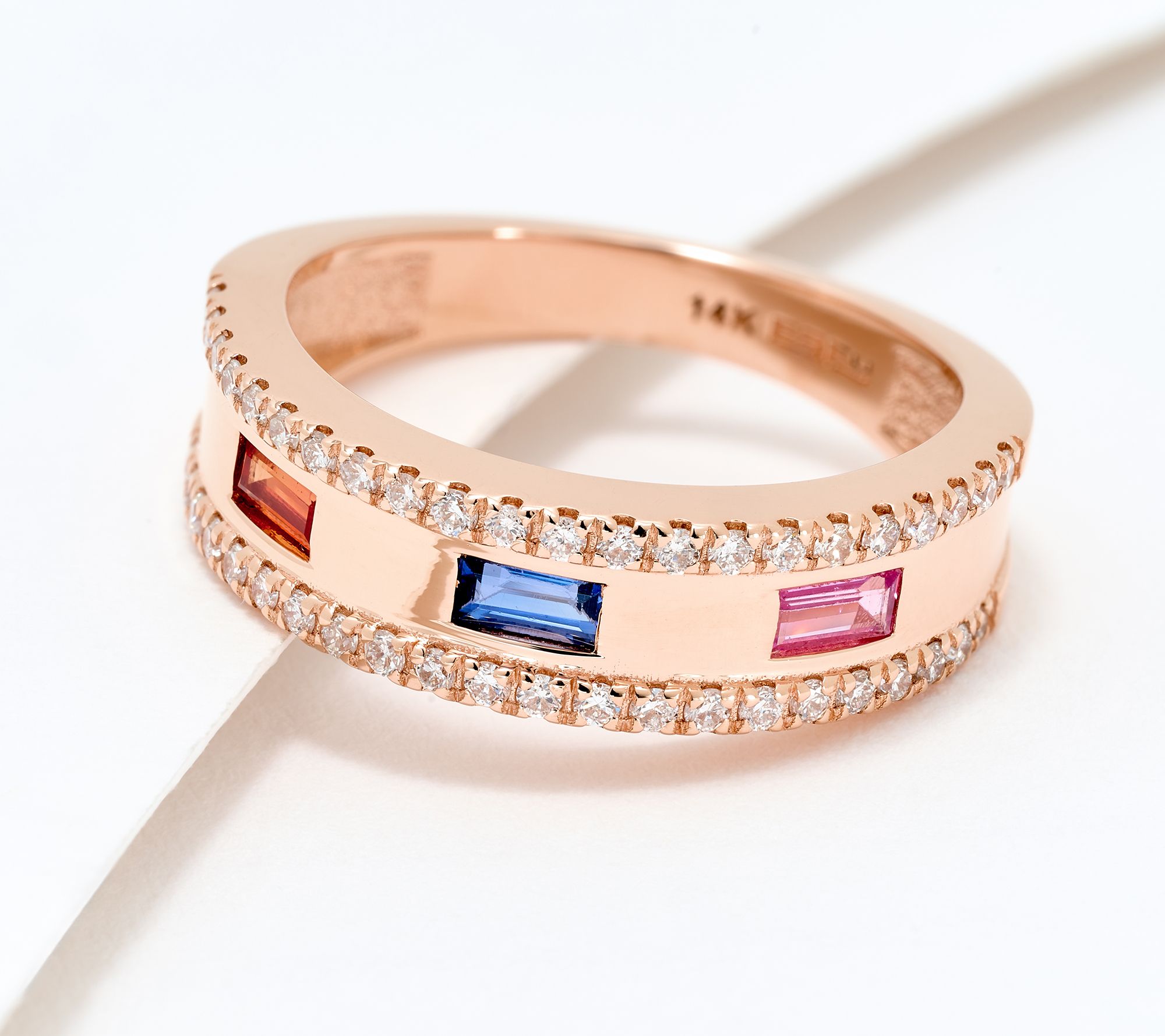 Effy 14K Rose Gold Diamond Ring