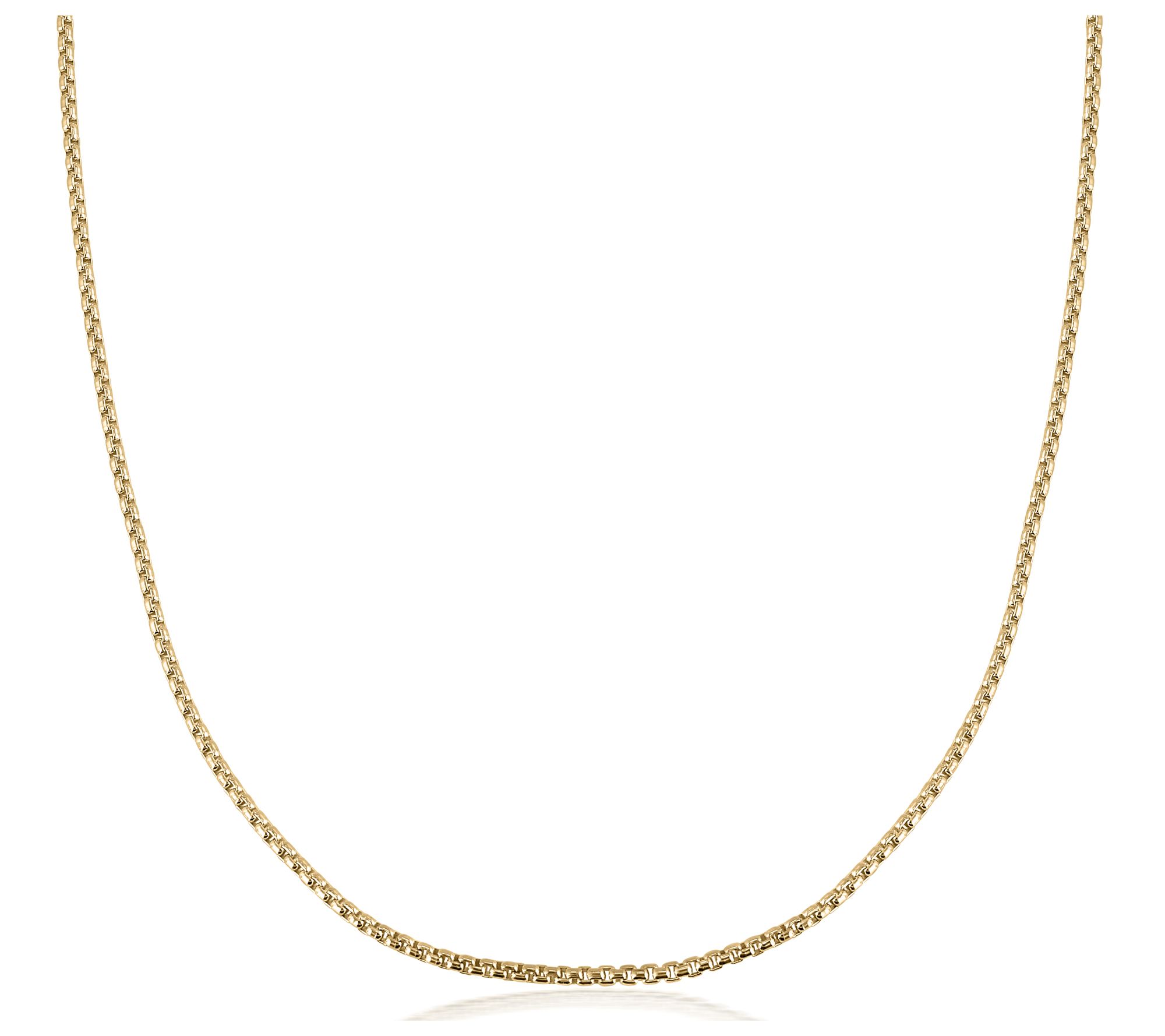 Christian James by Scott Grimes 14K Clad 18" Box Chain, 14.1g