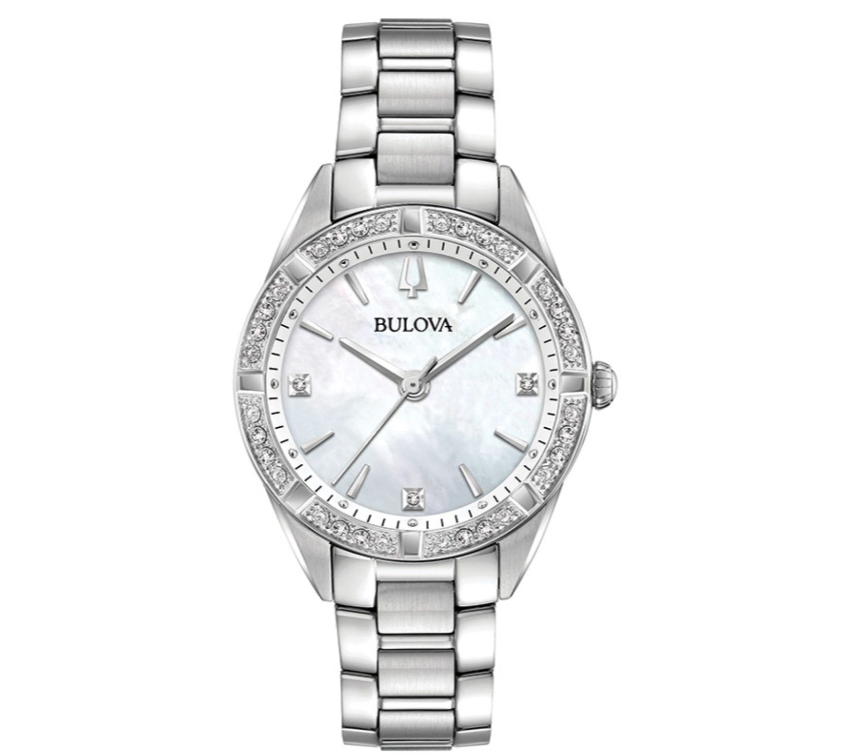 Bulova Women's 1/10 ct tw Diamond Case Watch - QVC.com