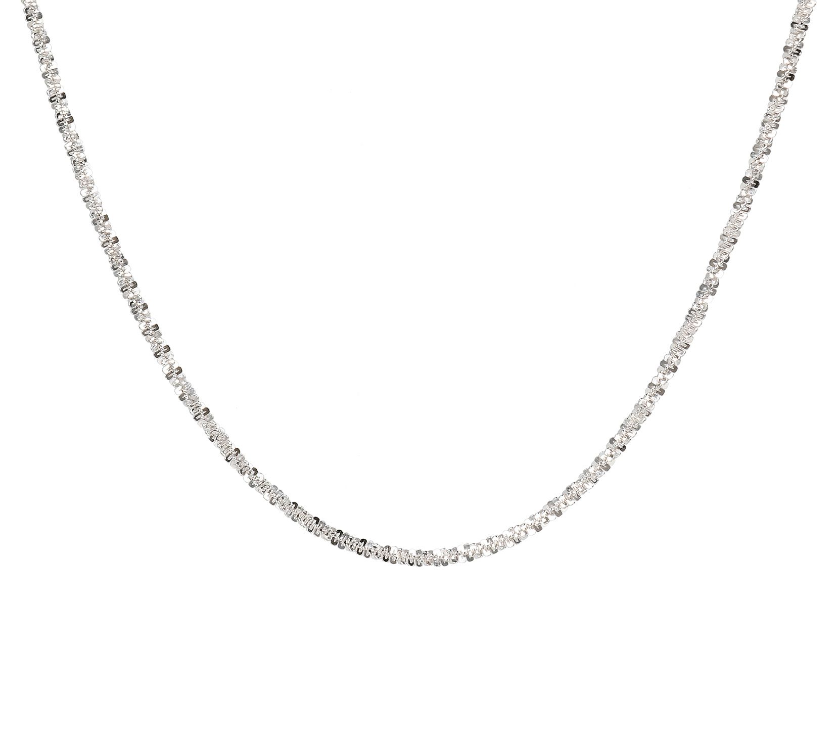 UltraFine Silver 16" Margherita Link Necklace, 4.0g