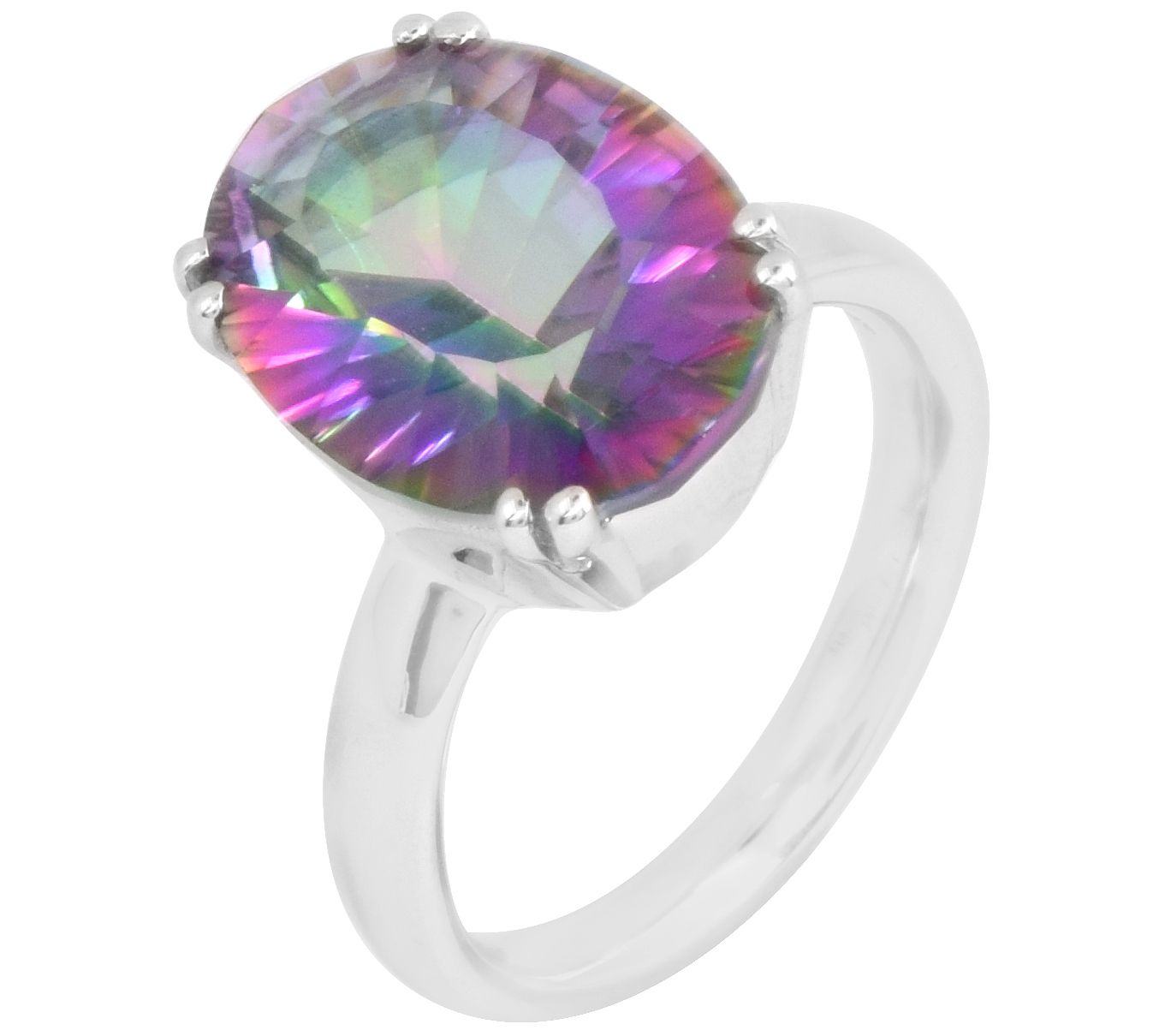 Affinity Gems Green Quartz Ring, Sterling