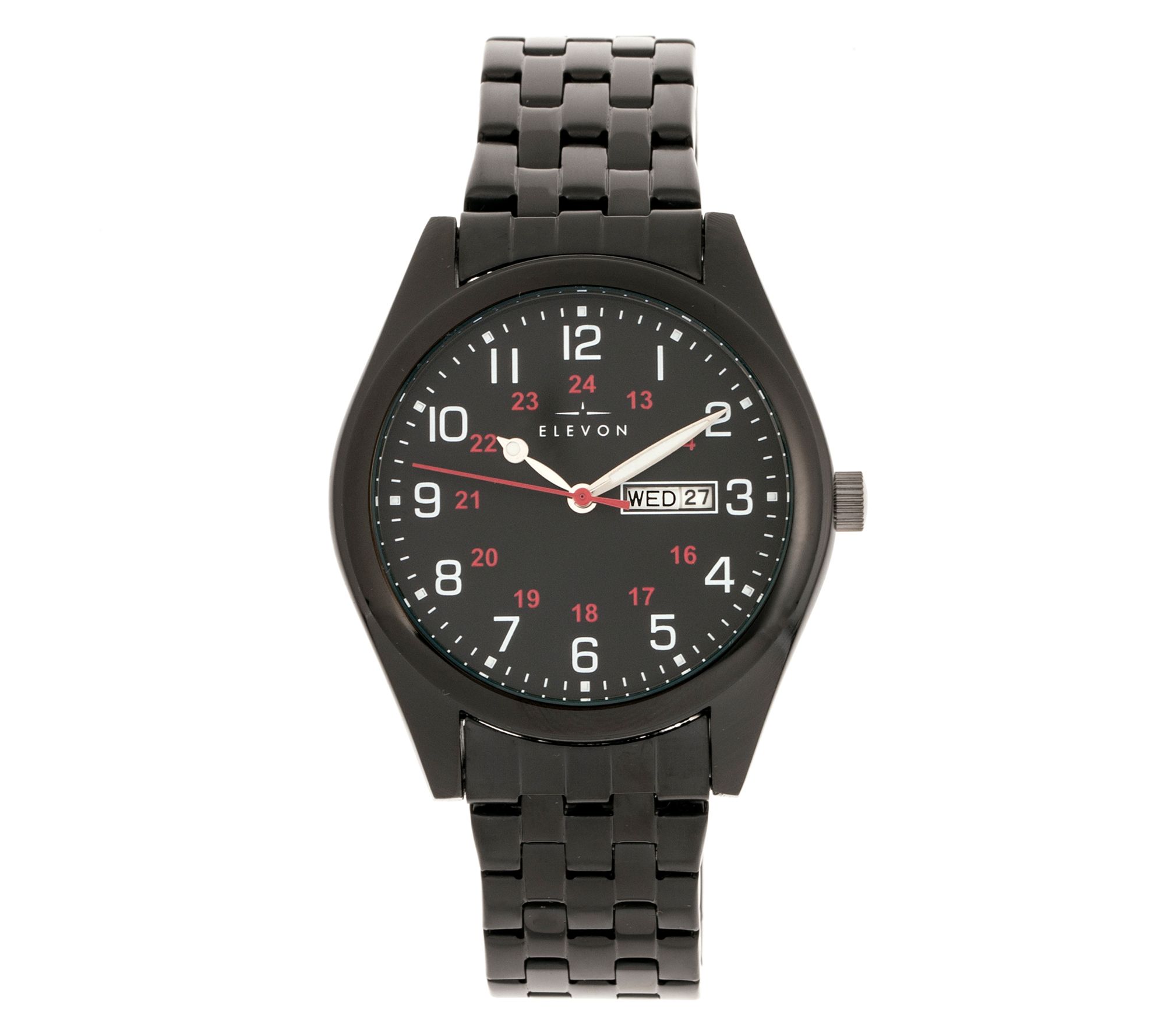 Elevon Men's Gann Black Dial Bracelet Watch