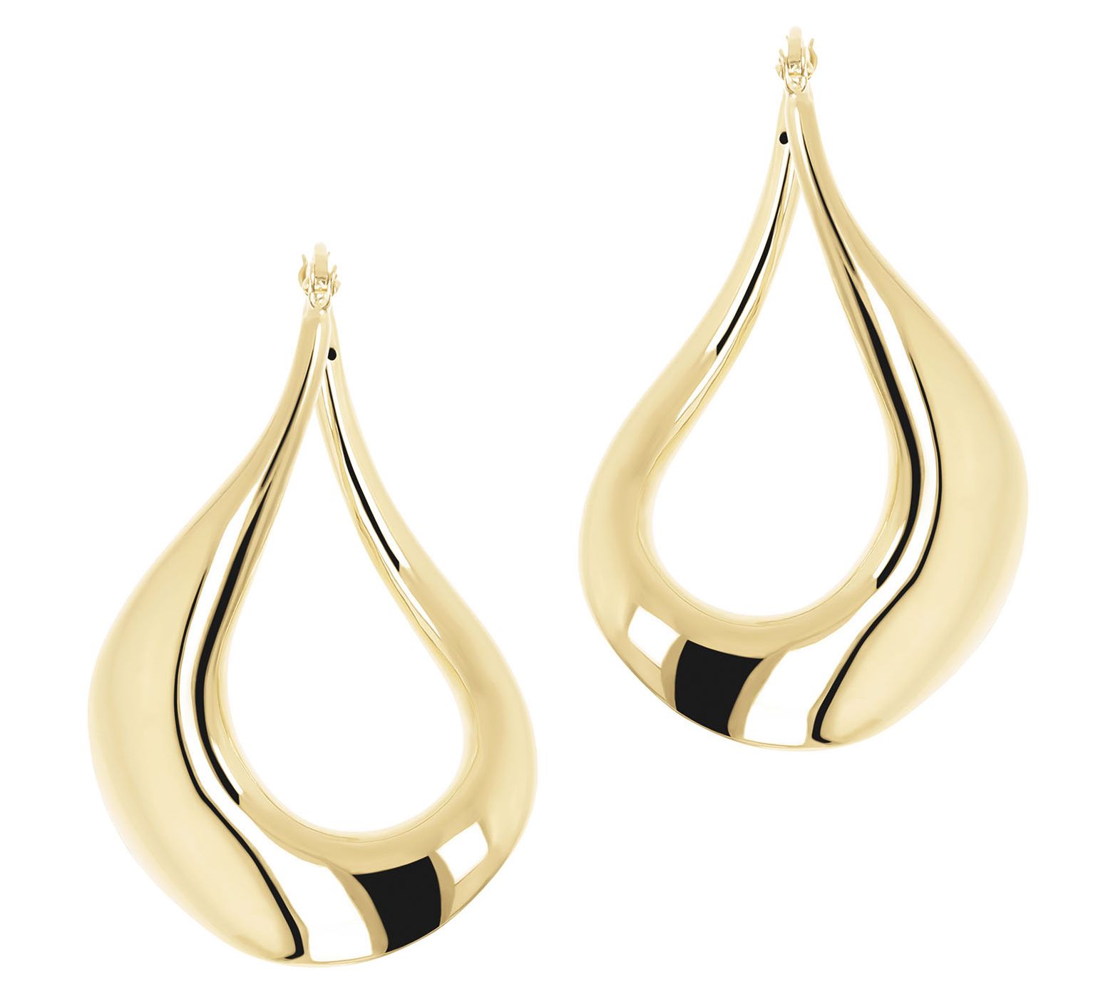 Alberto Milani Polished Free-Form Hoop Earrings, 14K Gold