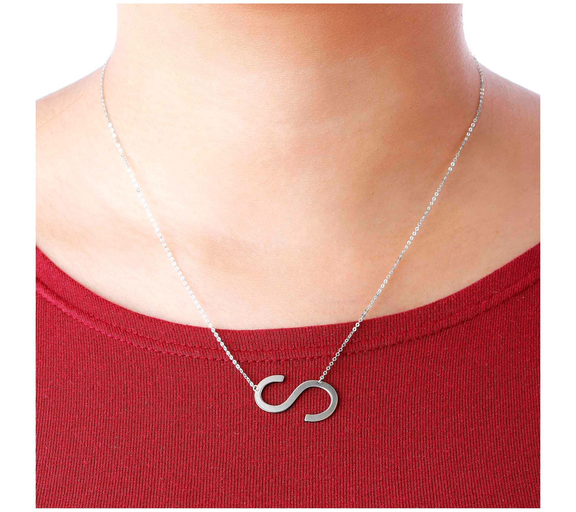 Qvc on sale initial necklaces