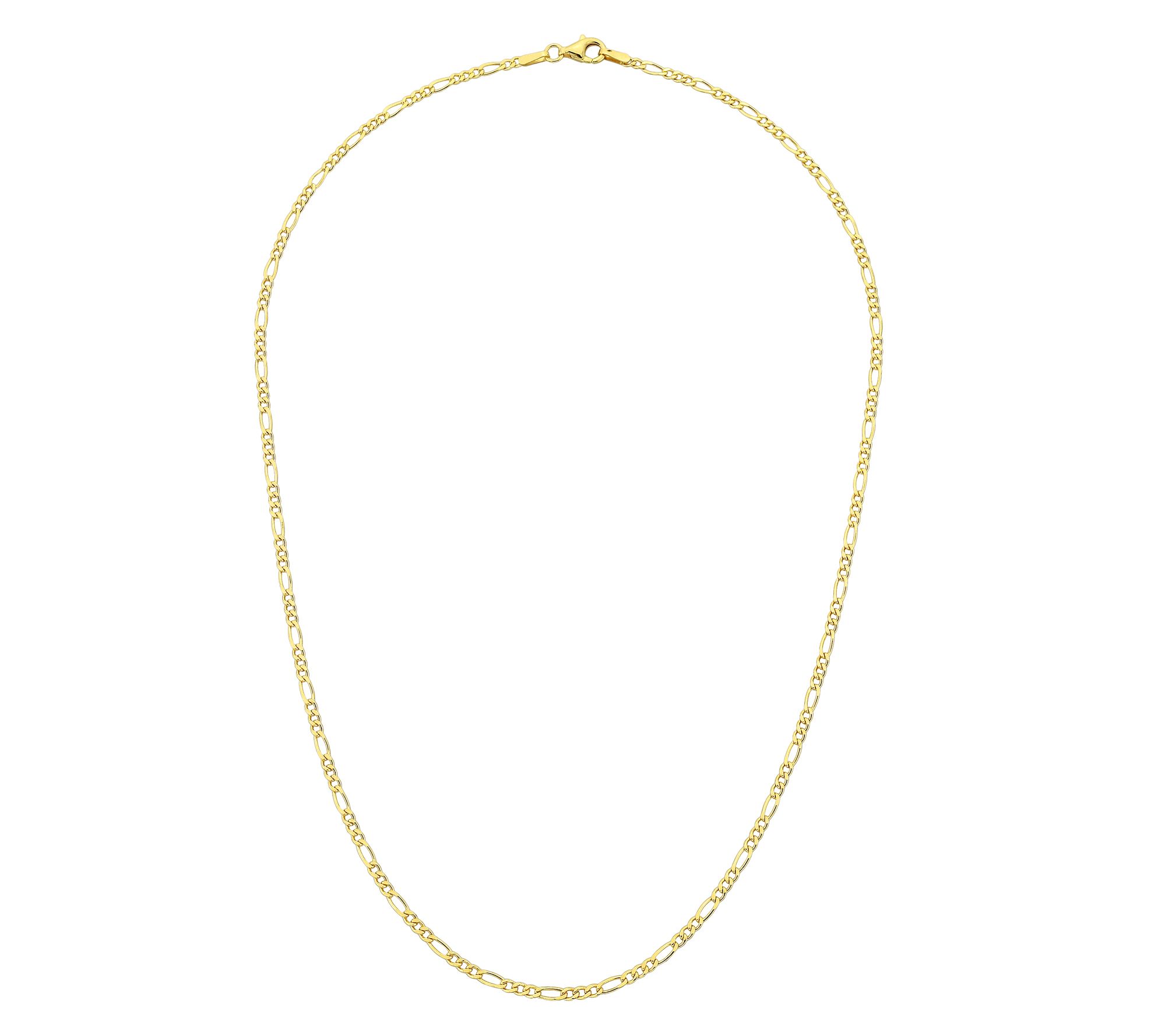 Silver Style 2.5mm Solid Figaro Chain Necklace,Sterling