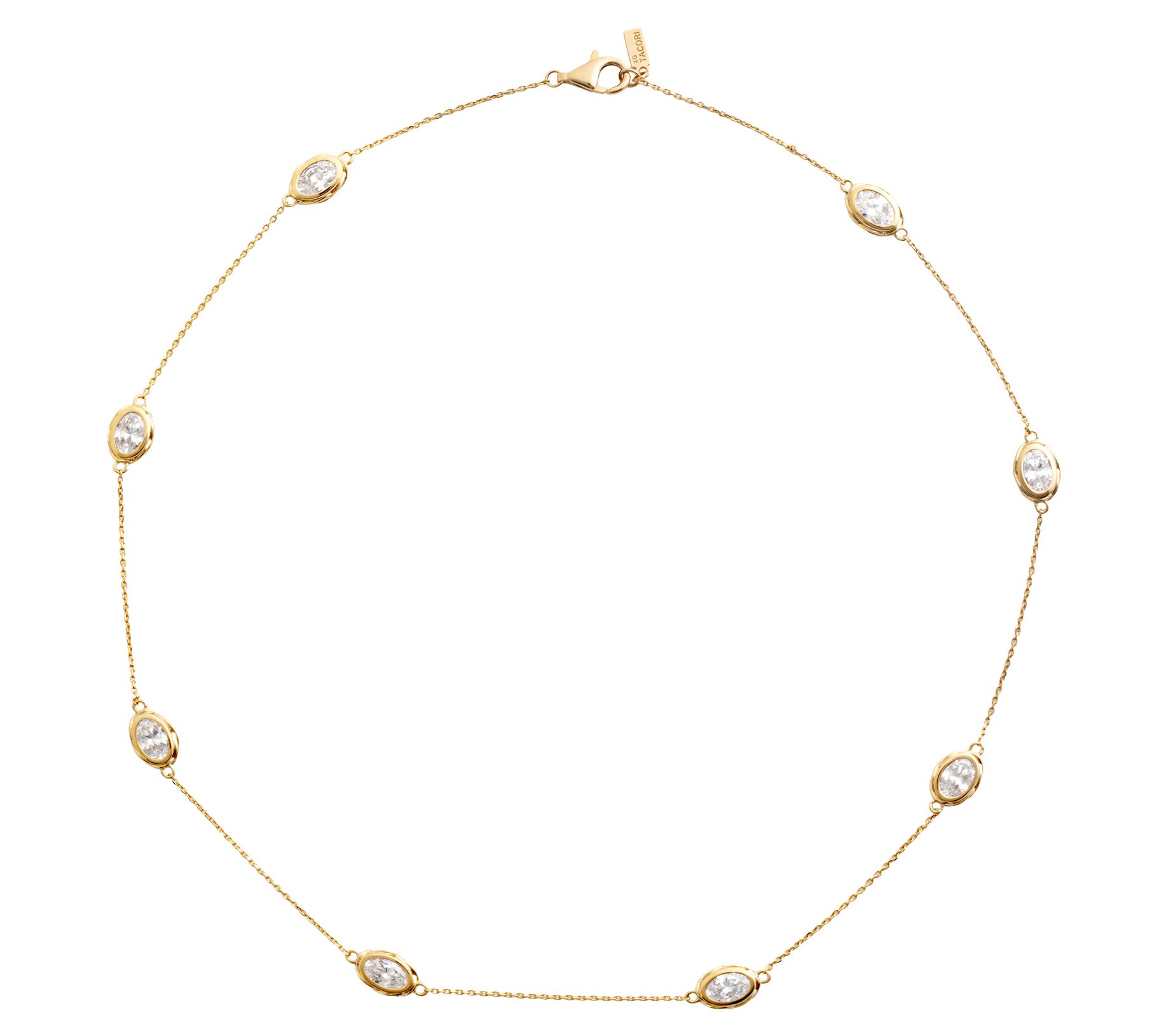 XO TACORI Lab Grown Diamond 4.00 cttw Oval 18" Necklace, 14K