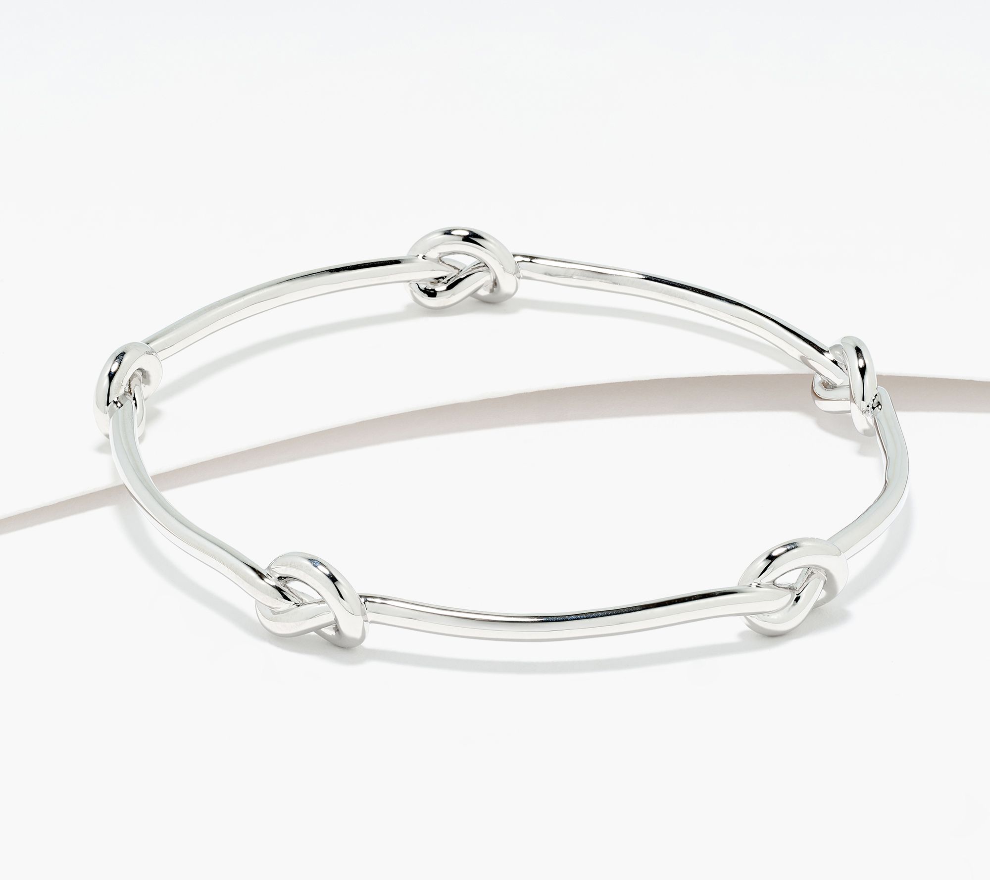 David Markstein Bronze Dimensional Love Knot Slip on Bangle