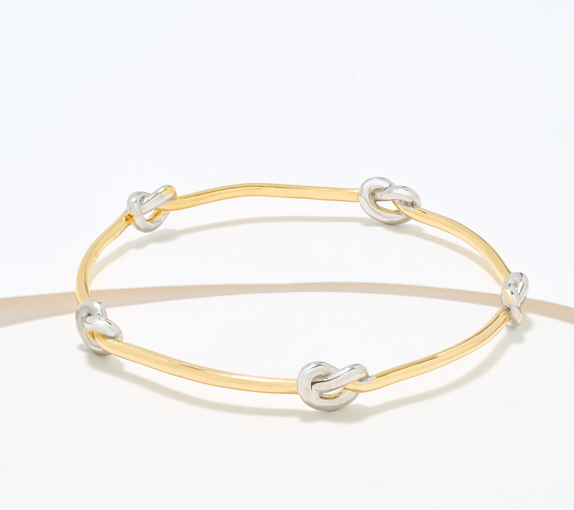 David Markstein Bronze Dimensional Love Knot Slip on Bangle