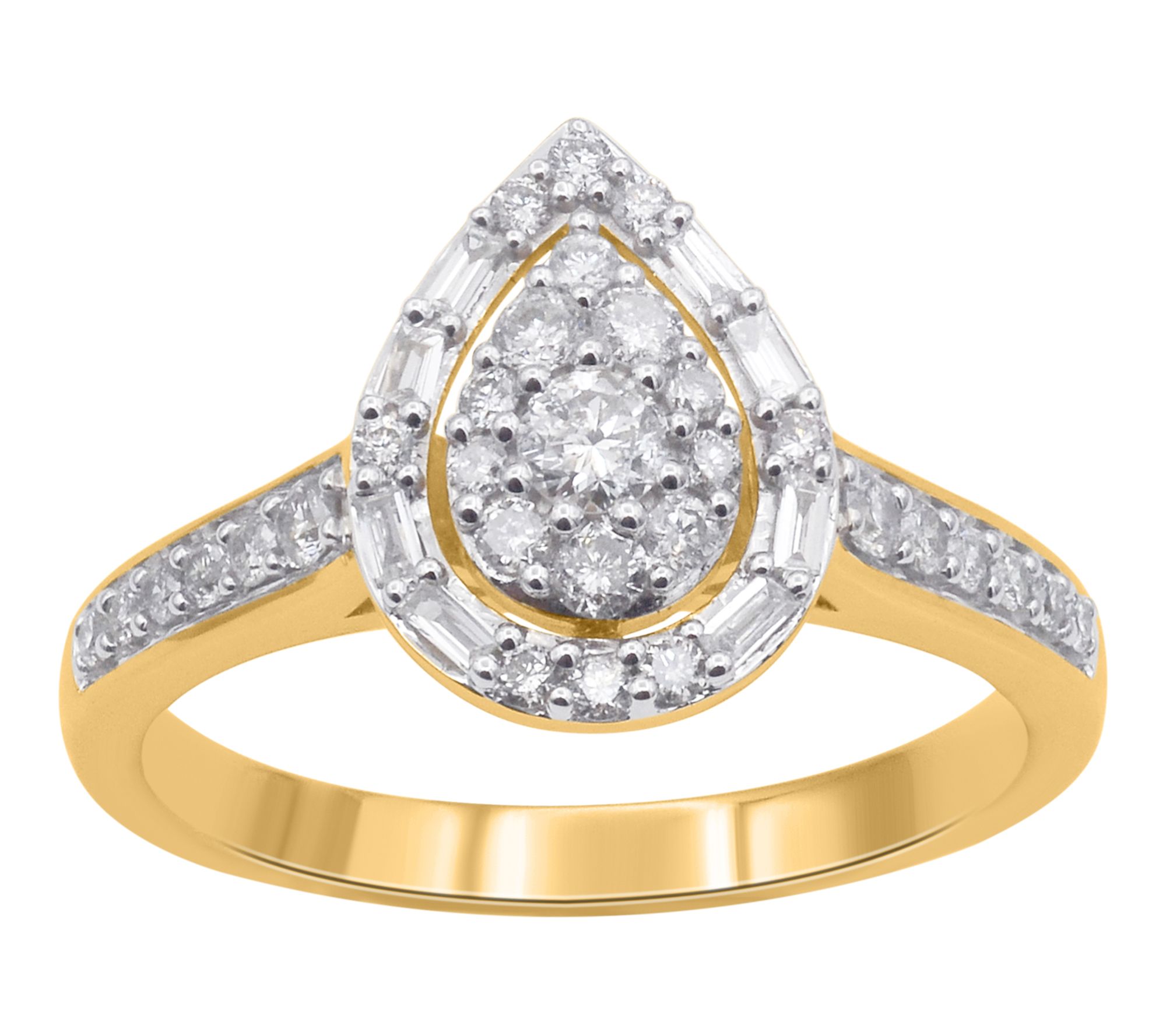 Affinity Diamonds 0.50 cttw Engagement Ring, 14K Gold