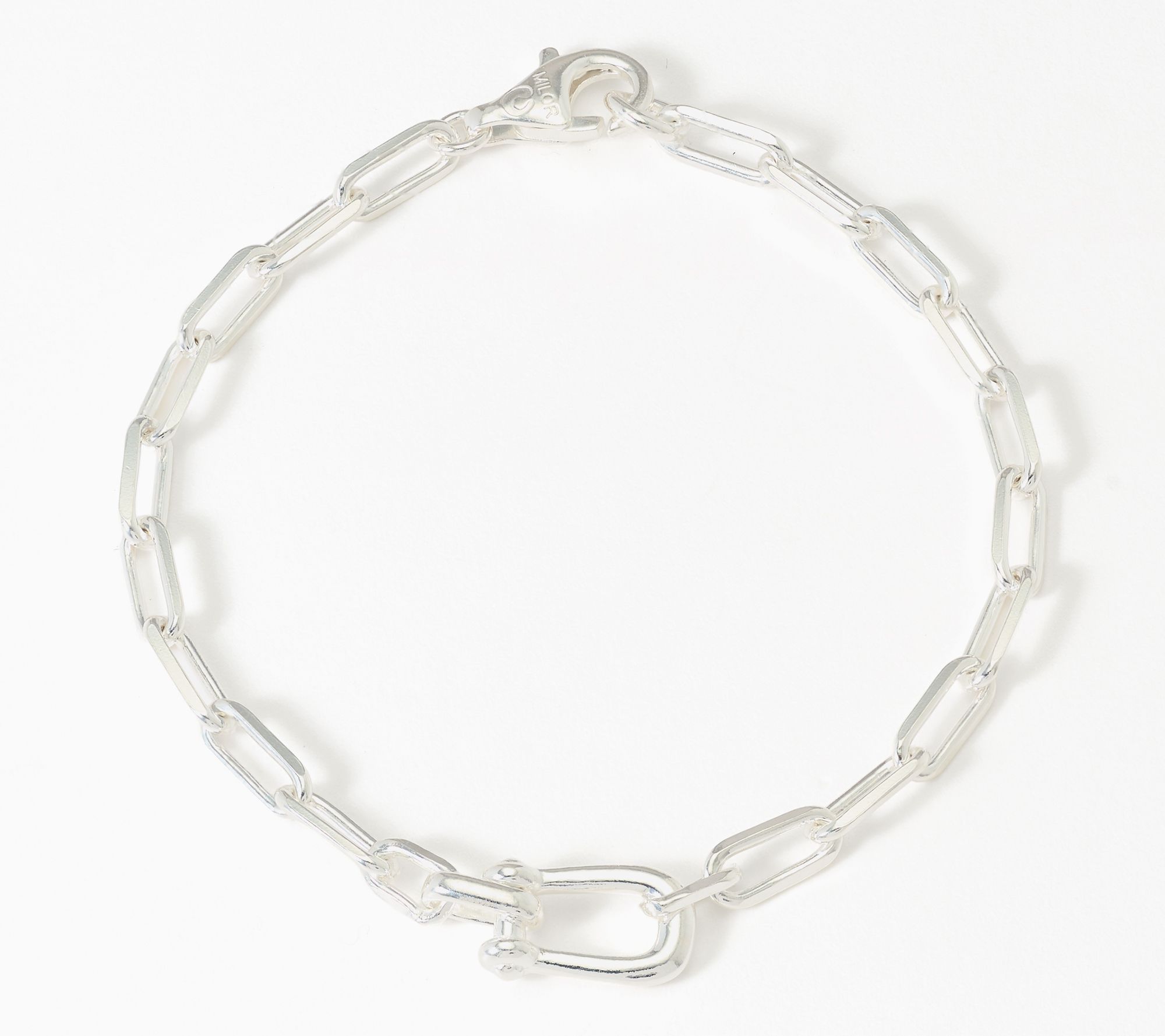 Ultrafine 950 Silver Horseshoe Buckle Bracelet
