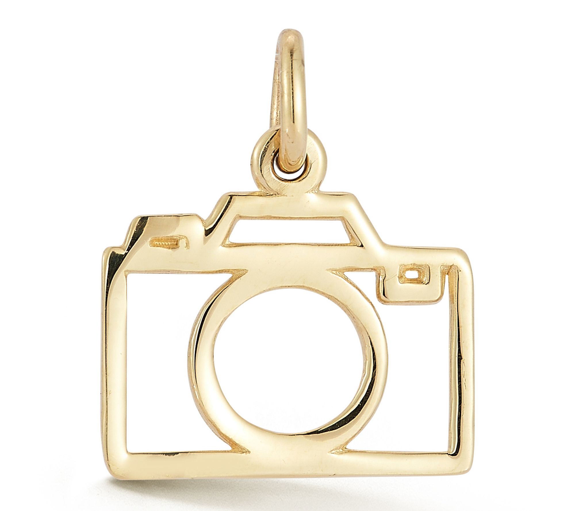 Italian Gold Camera Pendant, 14K