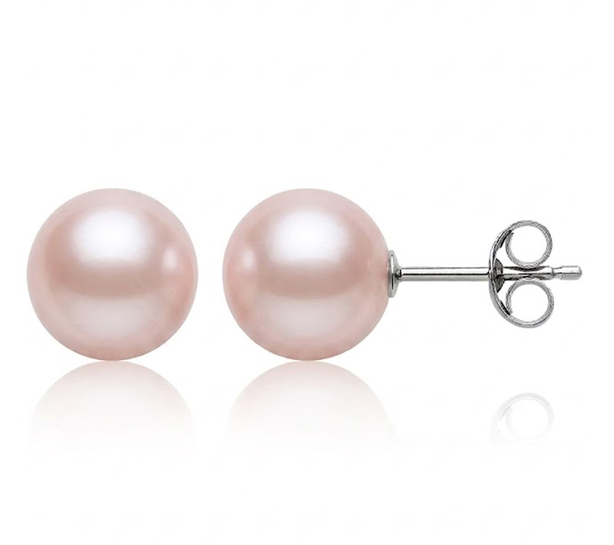 Amour De Pearl 9-10 mm Cultured Pearl Stud Earrings, Sterling