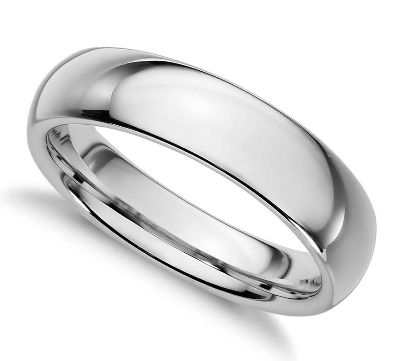 Sterling Silver 4MM Silk Fit Unisex Wedding B and Ring - QVC.com