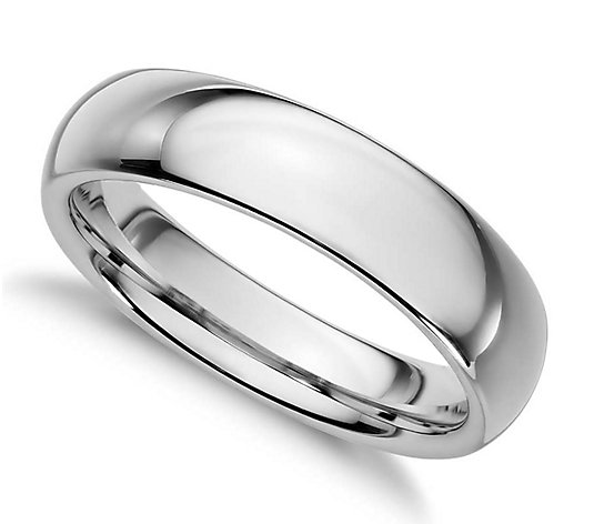 Sterling Silver 4MM Silk Fit Unisex Wedding B and Ring