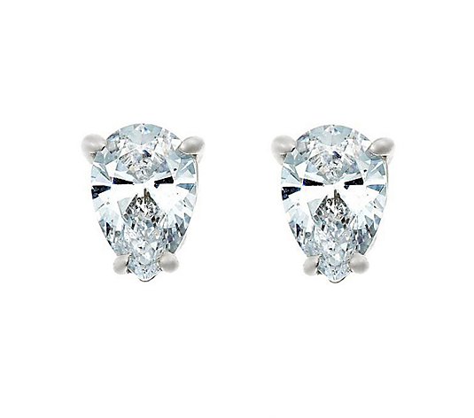 Affinity 1/2 cttw Pear Diamond Solitare Earrings, 14K Gold