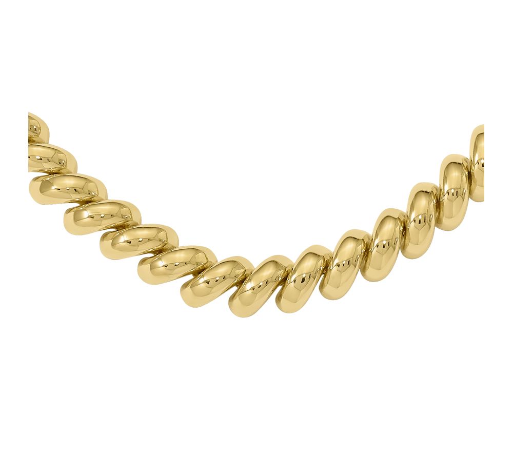 14K Gold 16" Polished San Marco Necklace