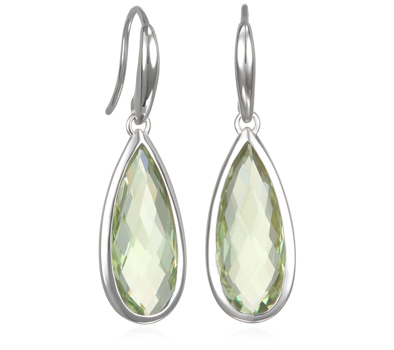 Ariva Sterling Silver Mint Quartz Earrings
