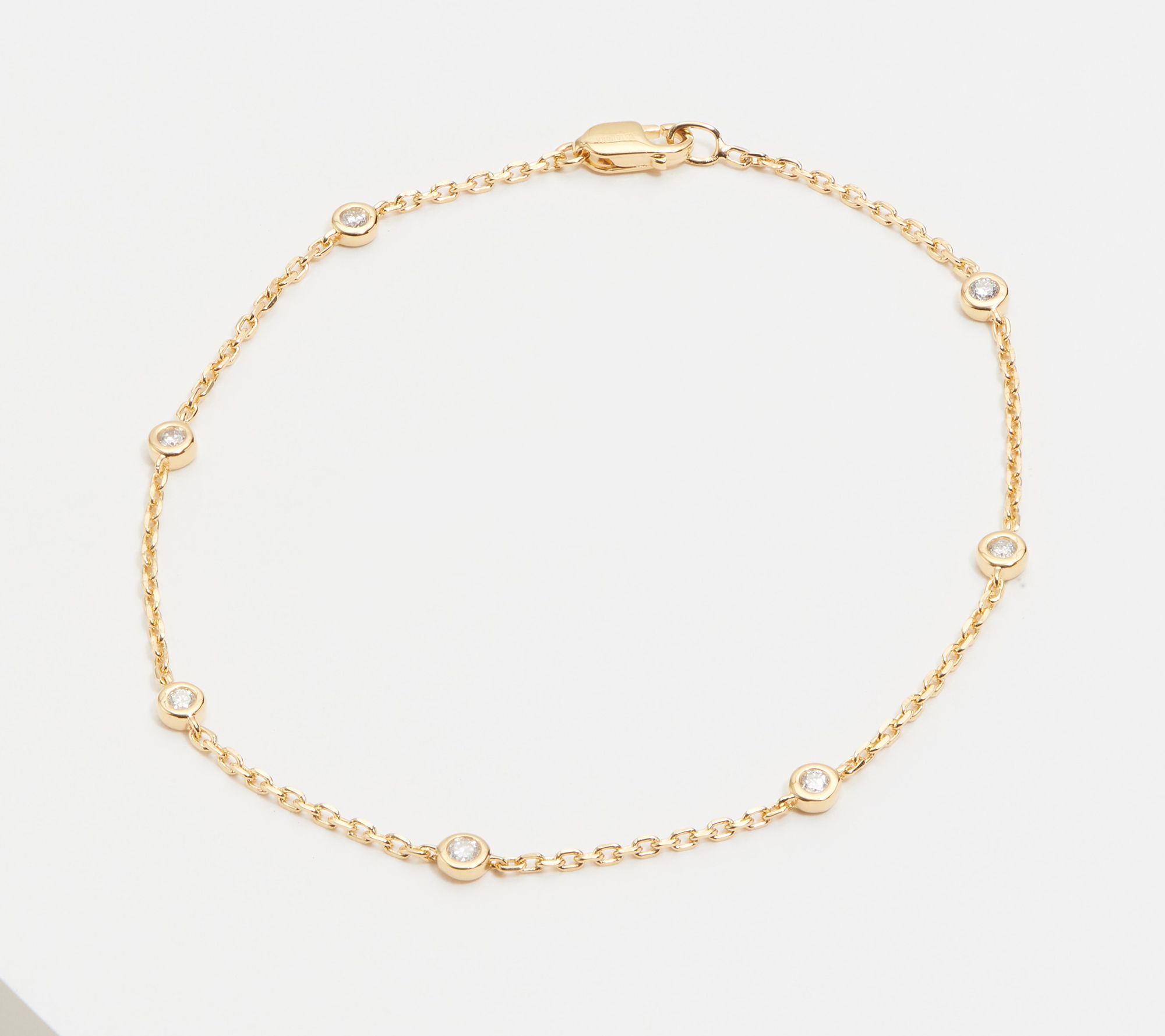 Affinity Diamonds By the Yard Sterling Silver Bracelet - QVC.com