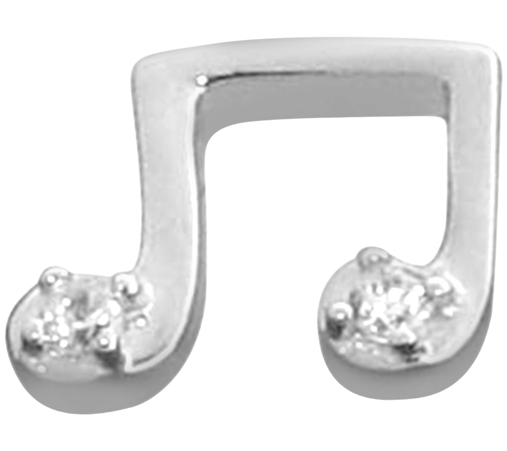 Affinity Accents Diamond Single Music Note Earr ing, 14K Gold