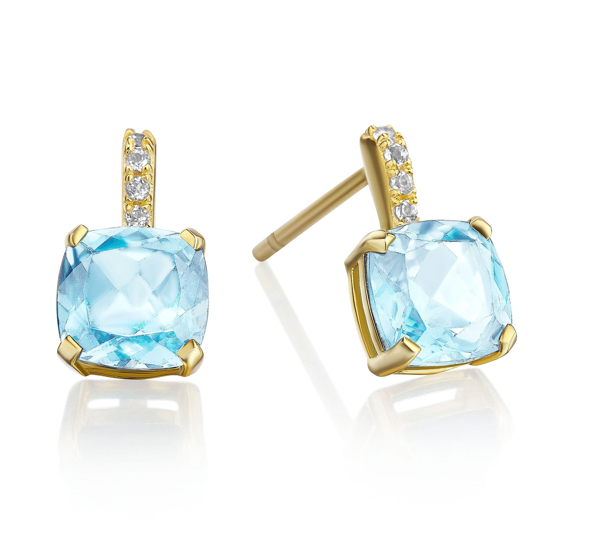 House of Frosted 14K Gold Plated Multi-GemstoneDrop Earrings
