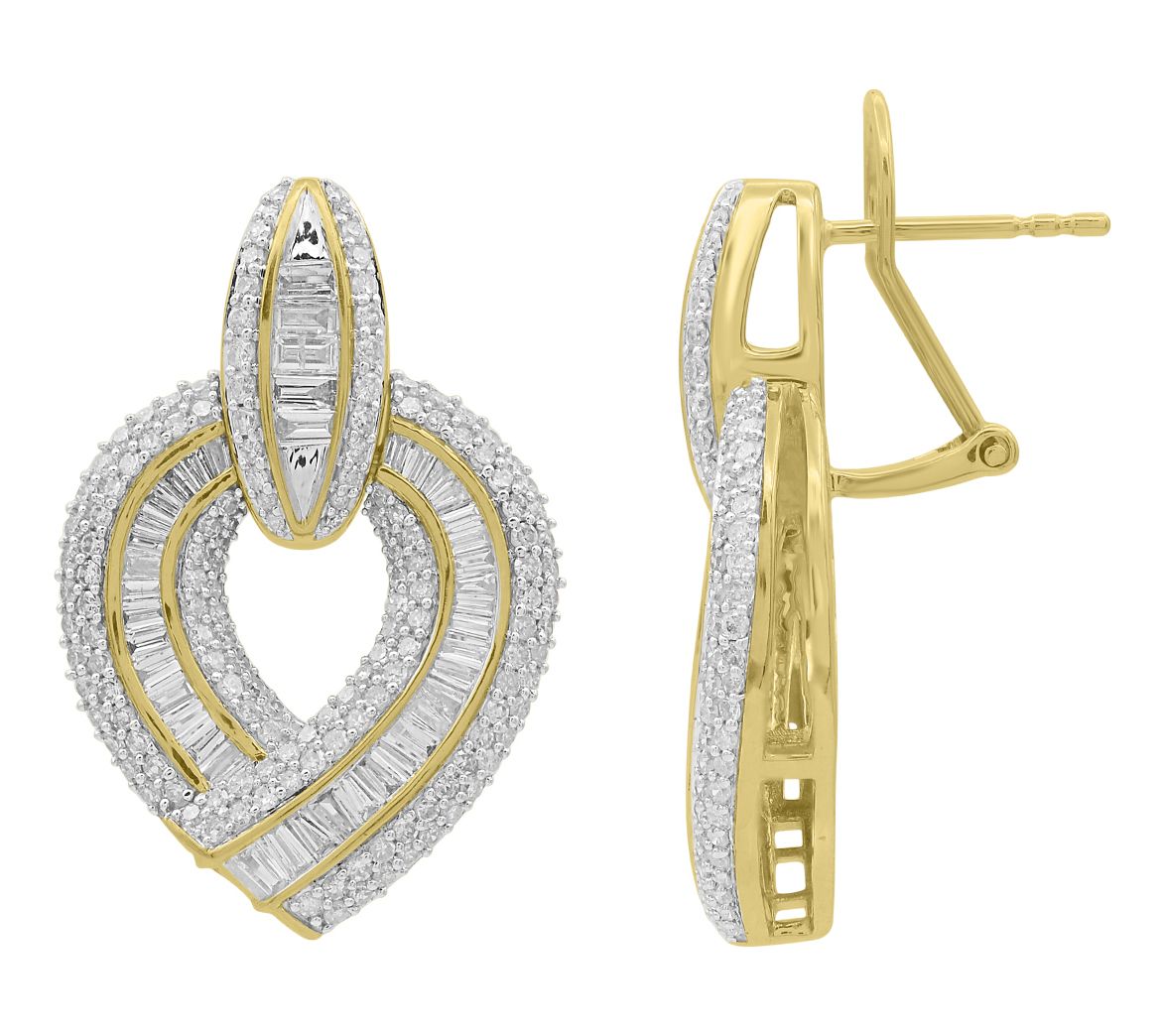 Affinity Diamonds 2.50 cttw Dangle Earrings, 14K Gold