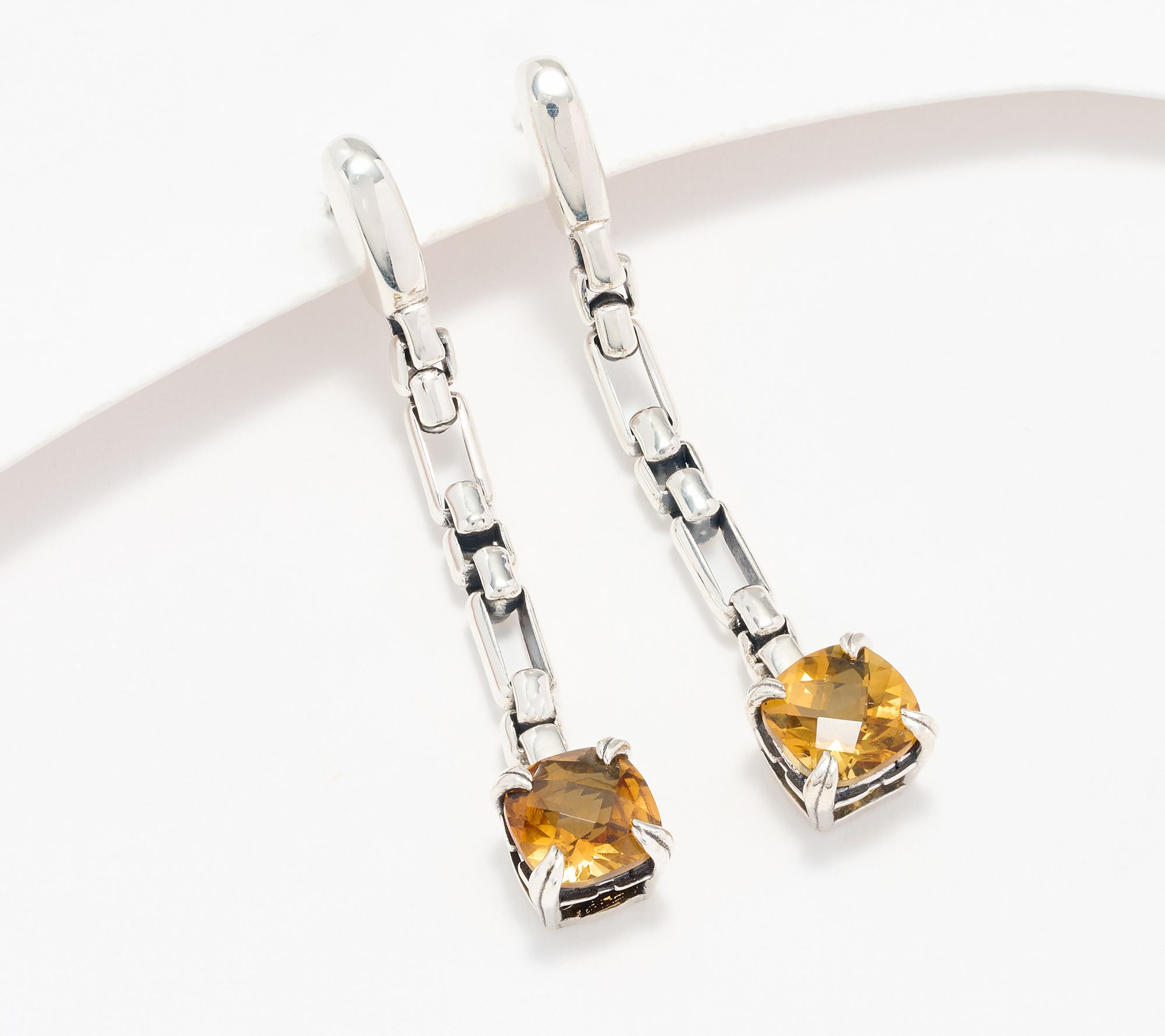 Christian James by Scott Grimes Sterling Silver Gemstone Drop Luciano Earring