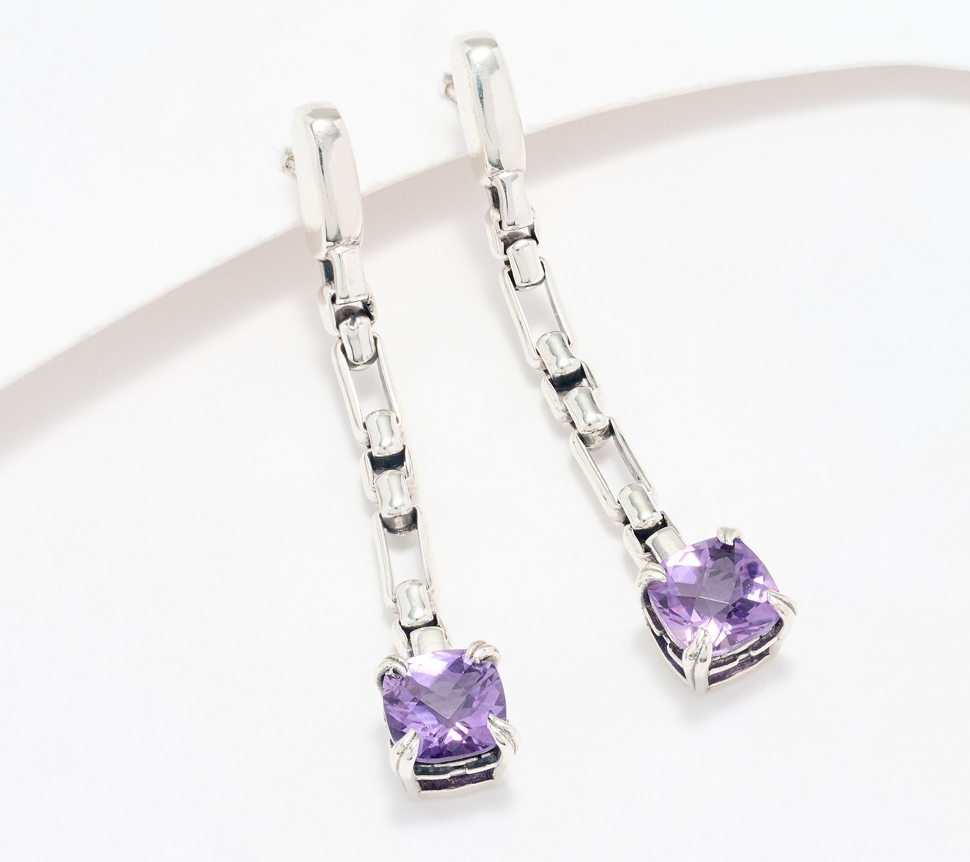 Christian James by Scott Grimes Sterling Silver Gemstone Drop Luciano Earring