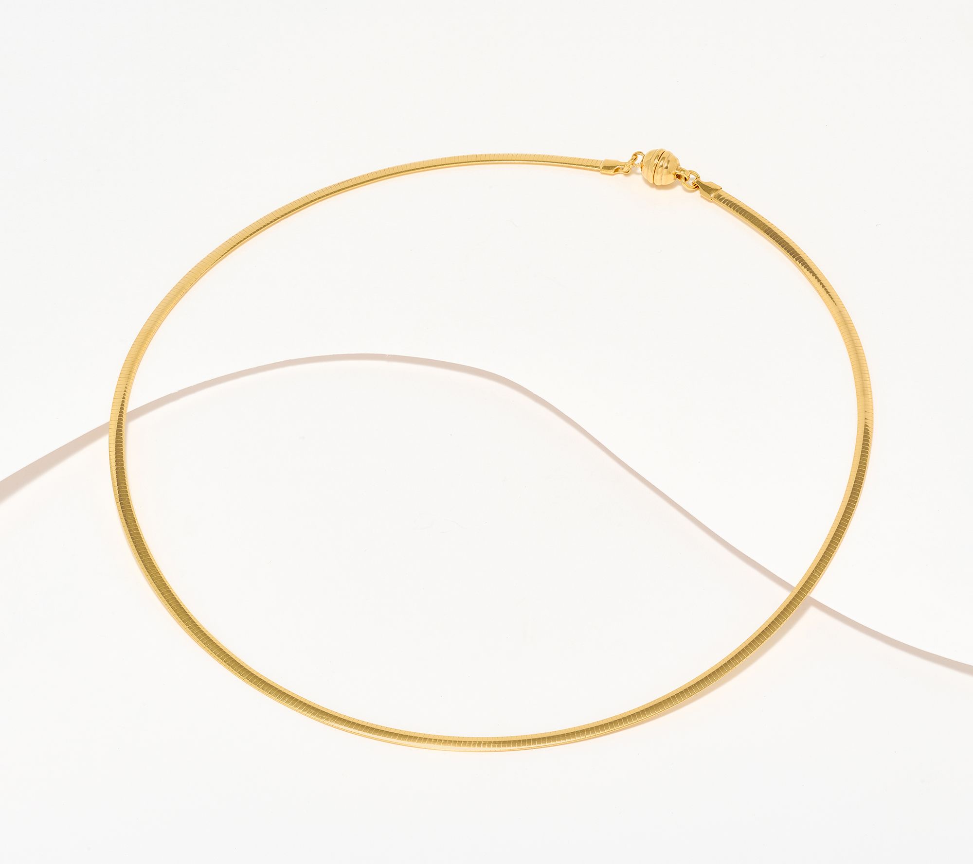 "As Is" UltraFine 950 Silver Magnetic Closure Omega 18" Necklace