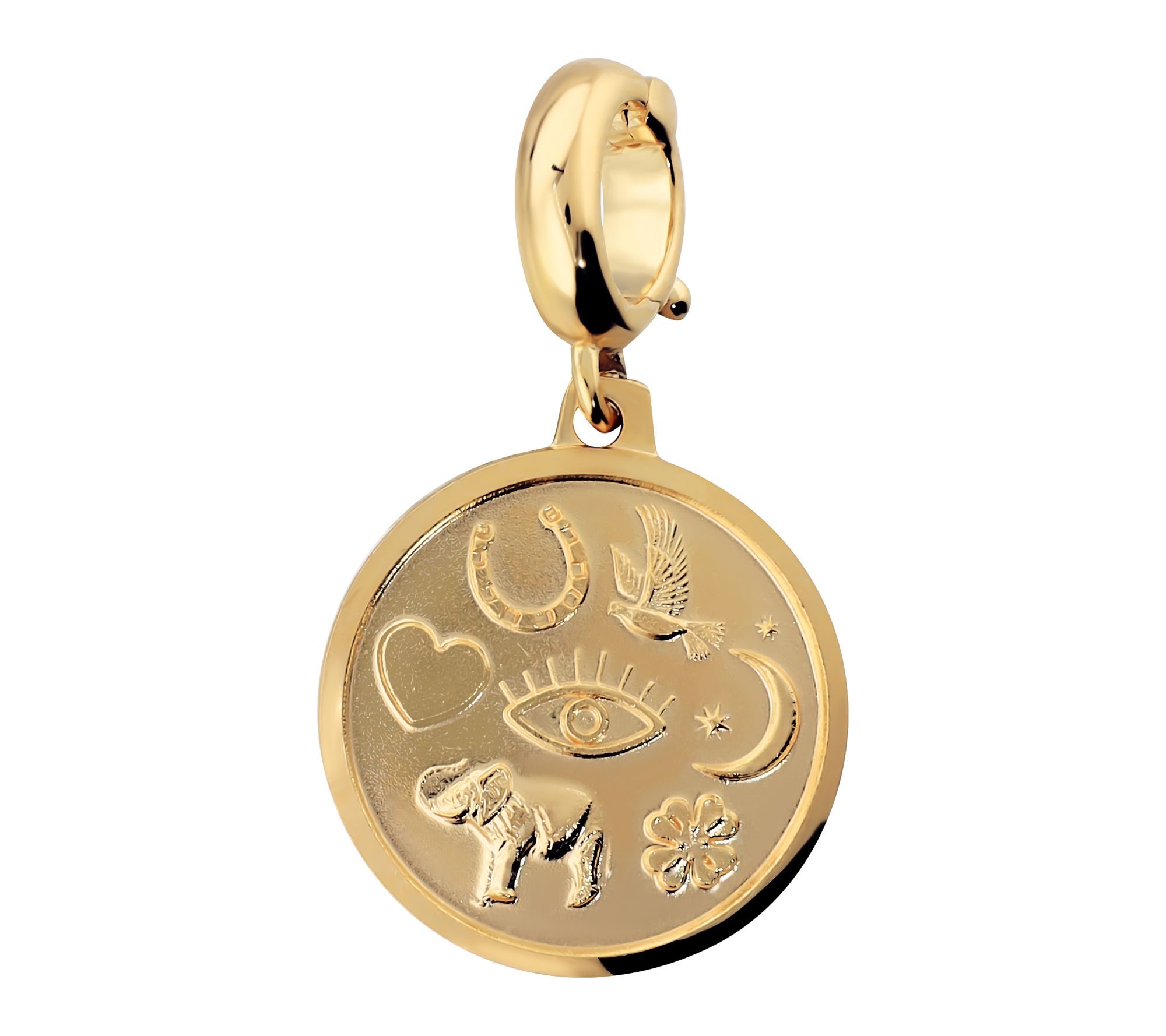 David Markstein Bronze Goodluck Pendant with Enhancer Clasp