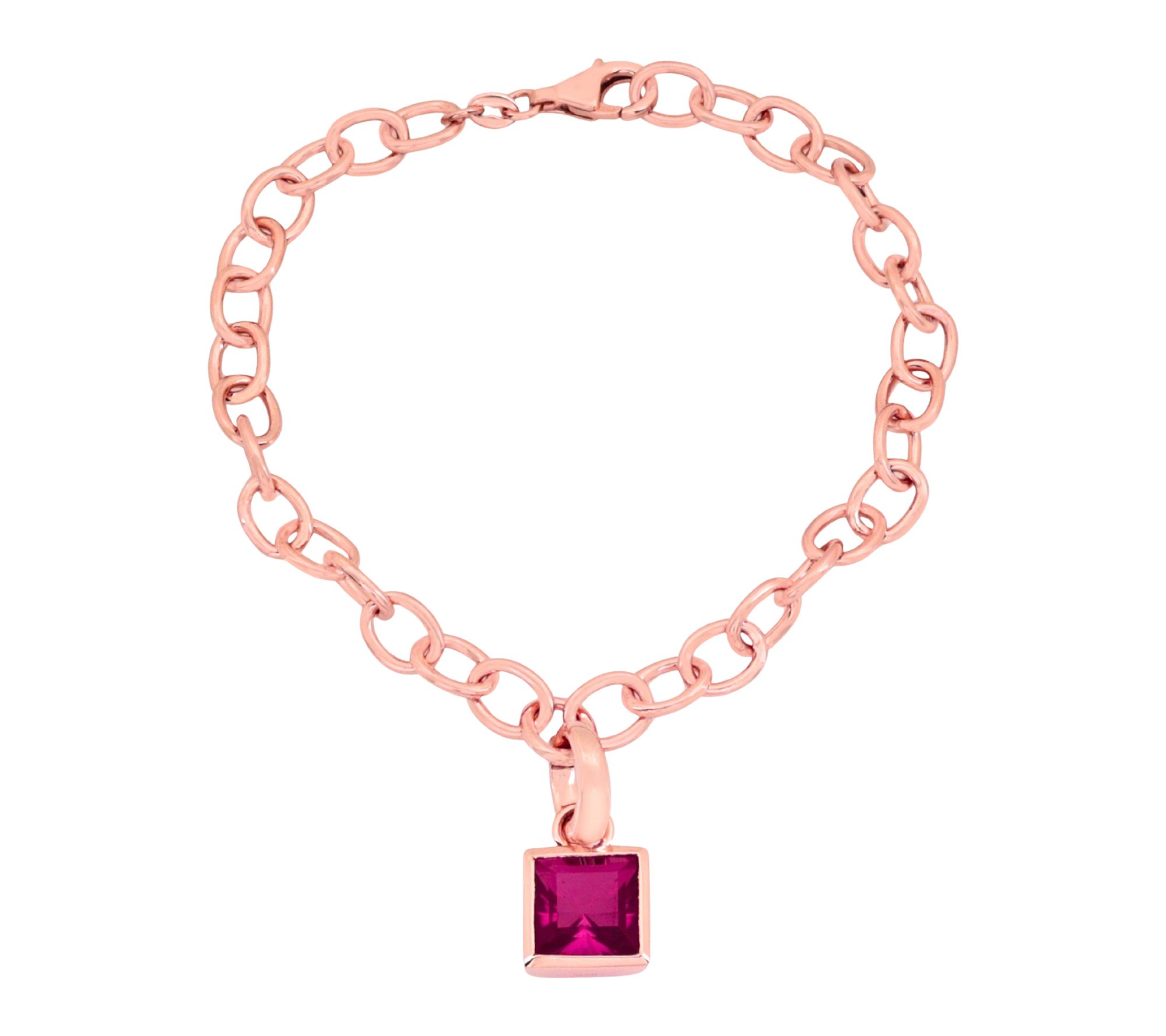 Affinity Gems Doublet Bracelet, 14K Rose Gold Plated