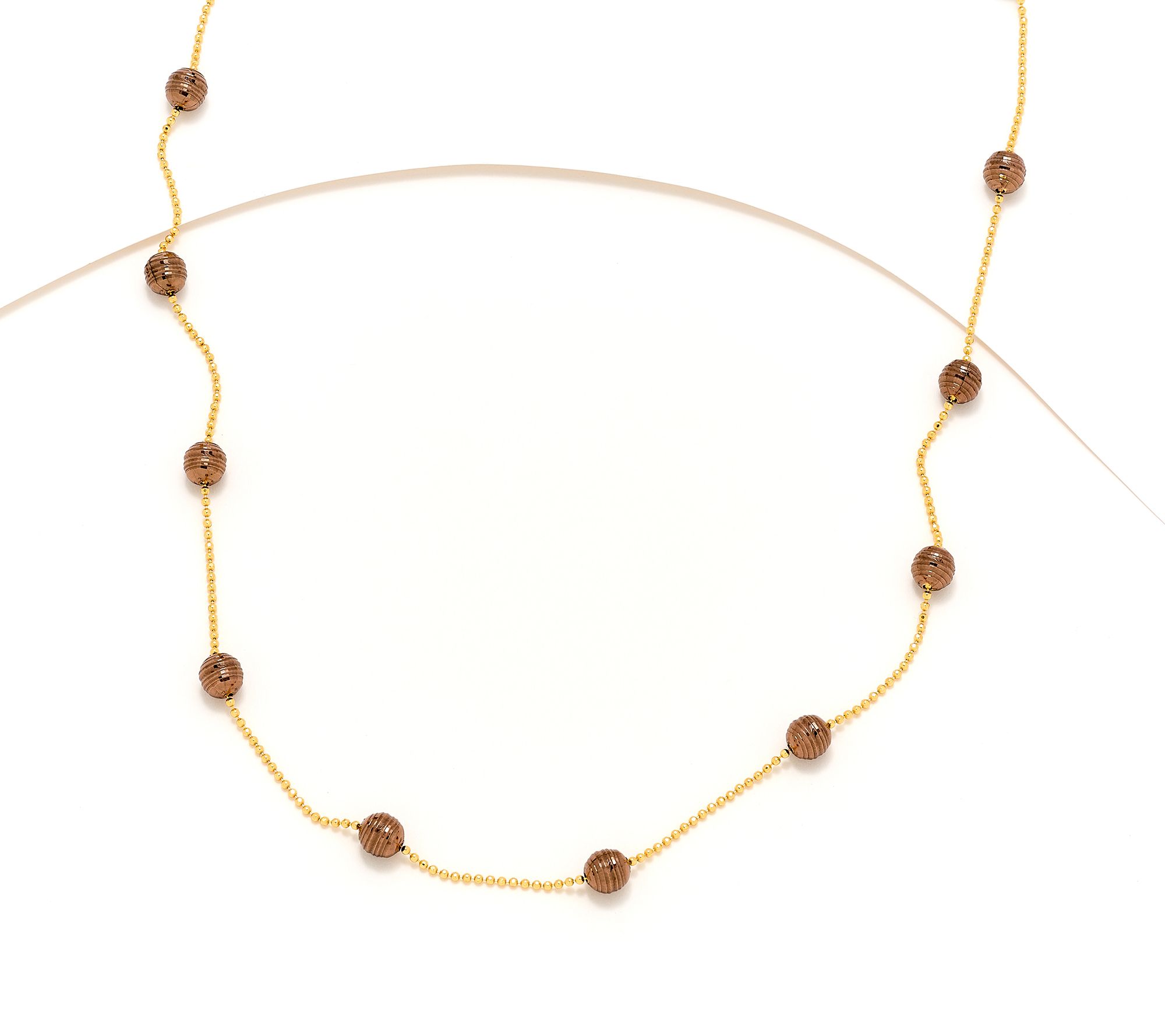 "As Is" David Markstein 20" Sterling Bead Stations Chain Necklace