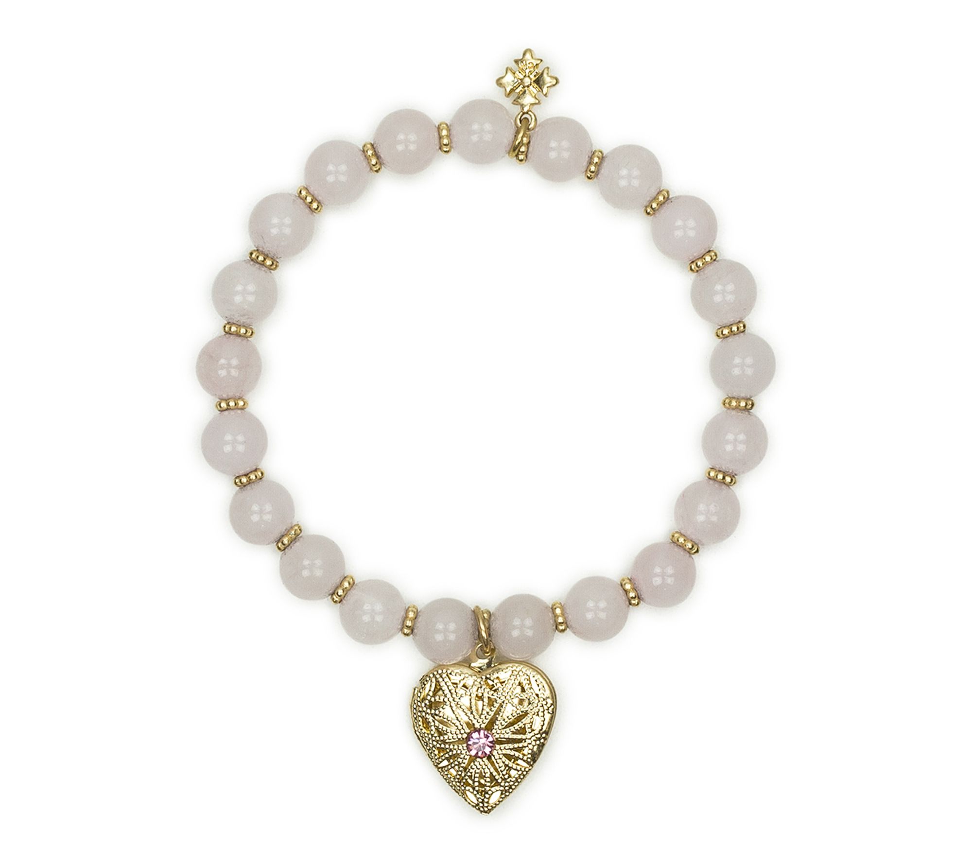 Patricia Nash Love Locket Stretch Bracelet
