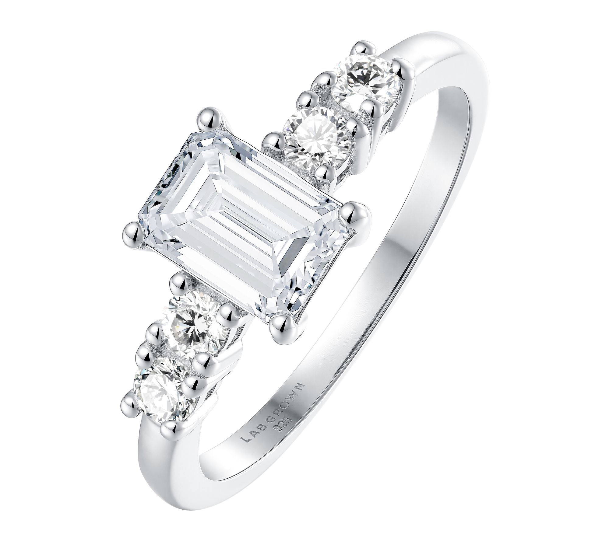 Fire Light 1.30 cttw Lab Grown Diamond Ring, Sterling Silver