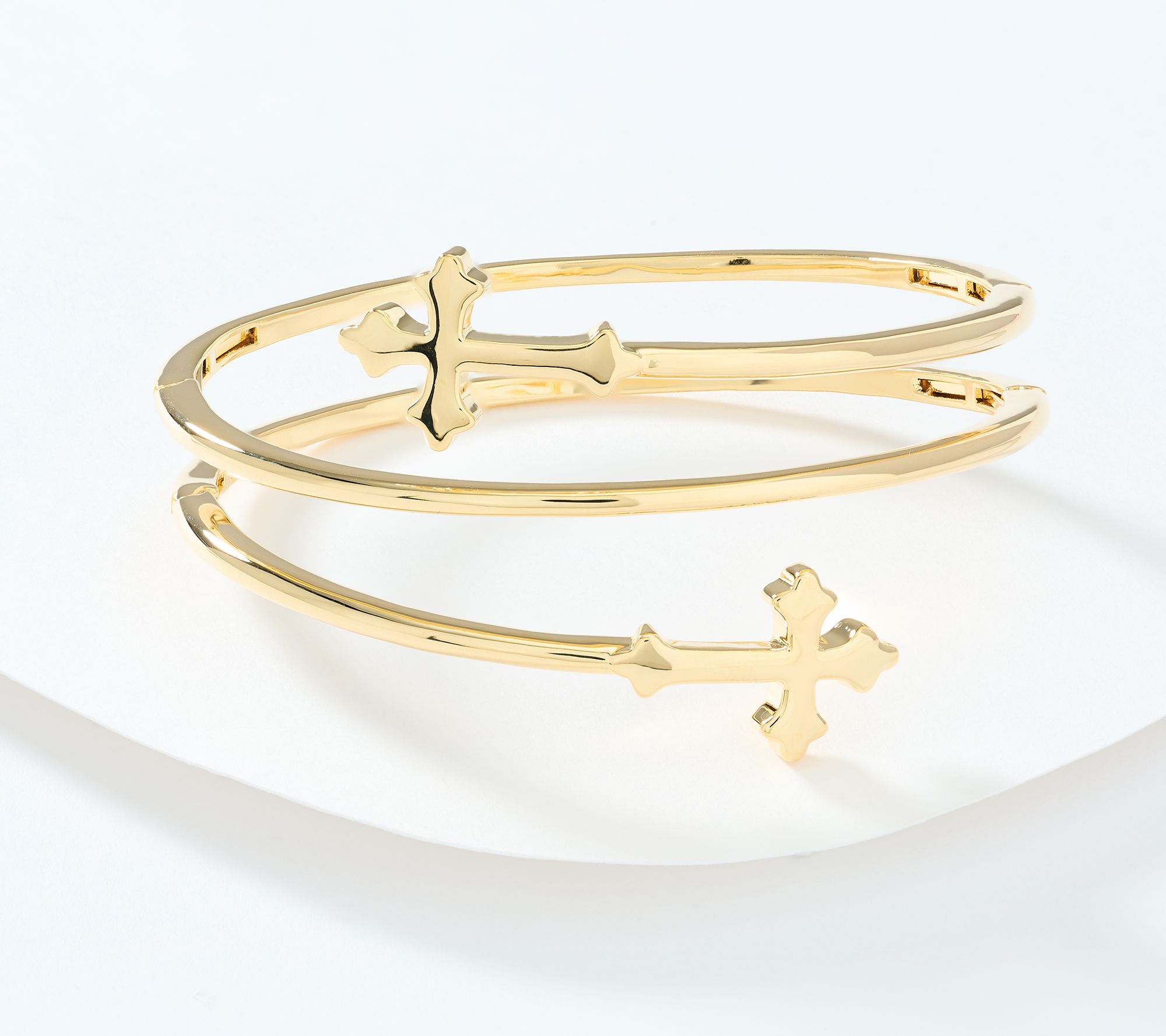 "As Is " David Markstein Bronze Nuovo Multi-Hinge Cross Bangle