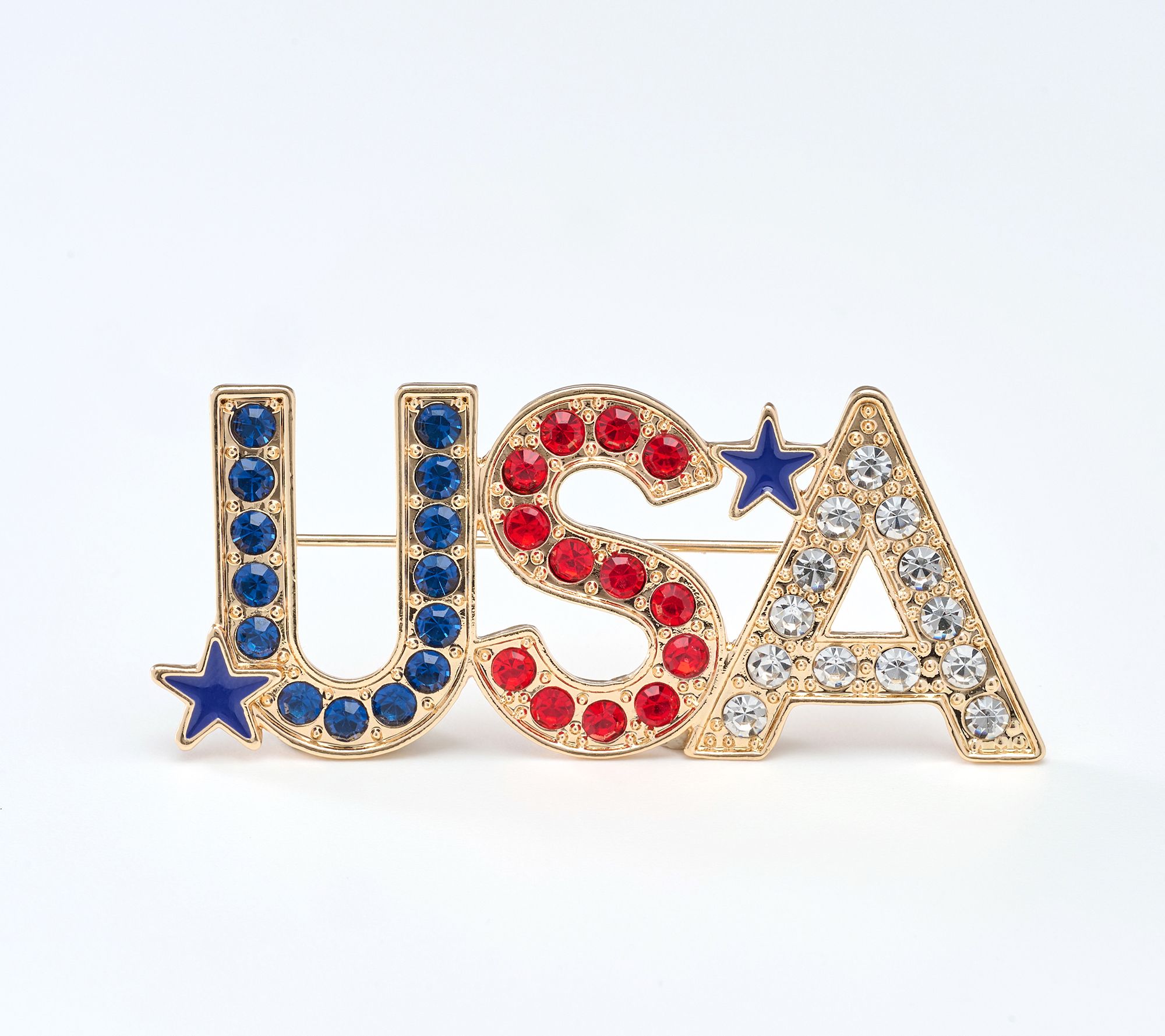 "As Is" Denim & Co. Choice of Americana Brooch