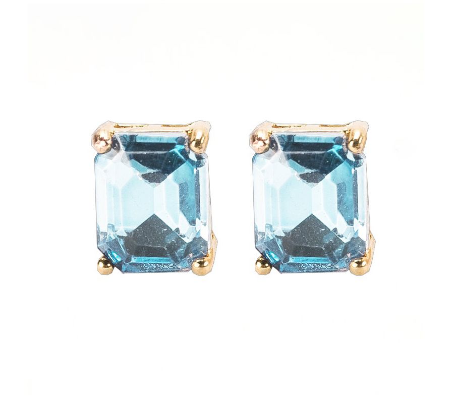 Violet & Brooks 'Everlyn' Emerald Crystal E arrings