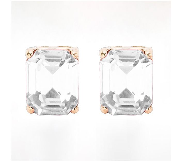 Violet & Brooks 'Everlyn' Emerald Crystal E arrings