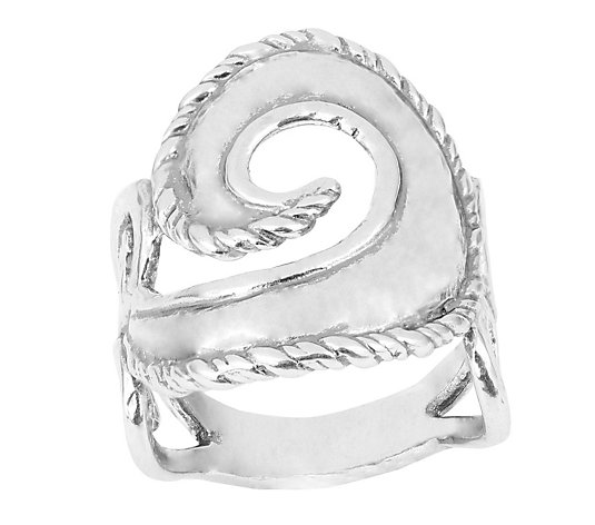 Or Paz Sterling Silver Swirl Ring