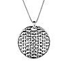 Or Paz Sterling Basketweave Pendant w/ Chain