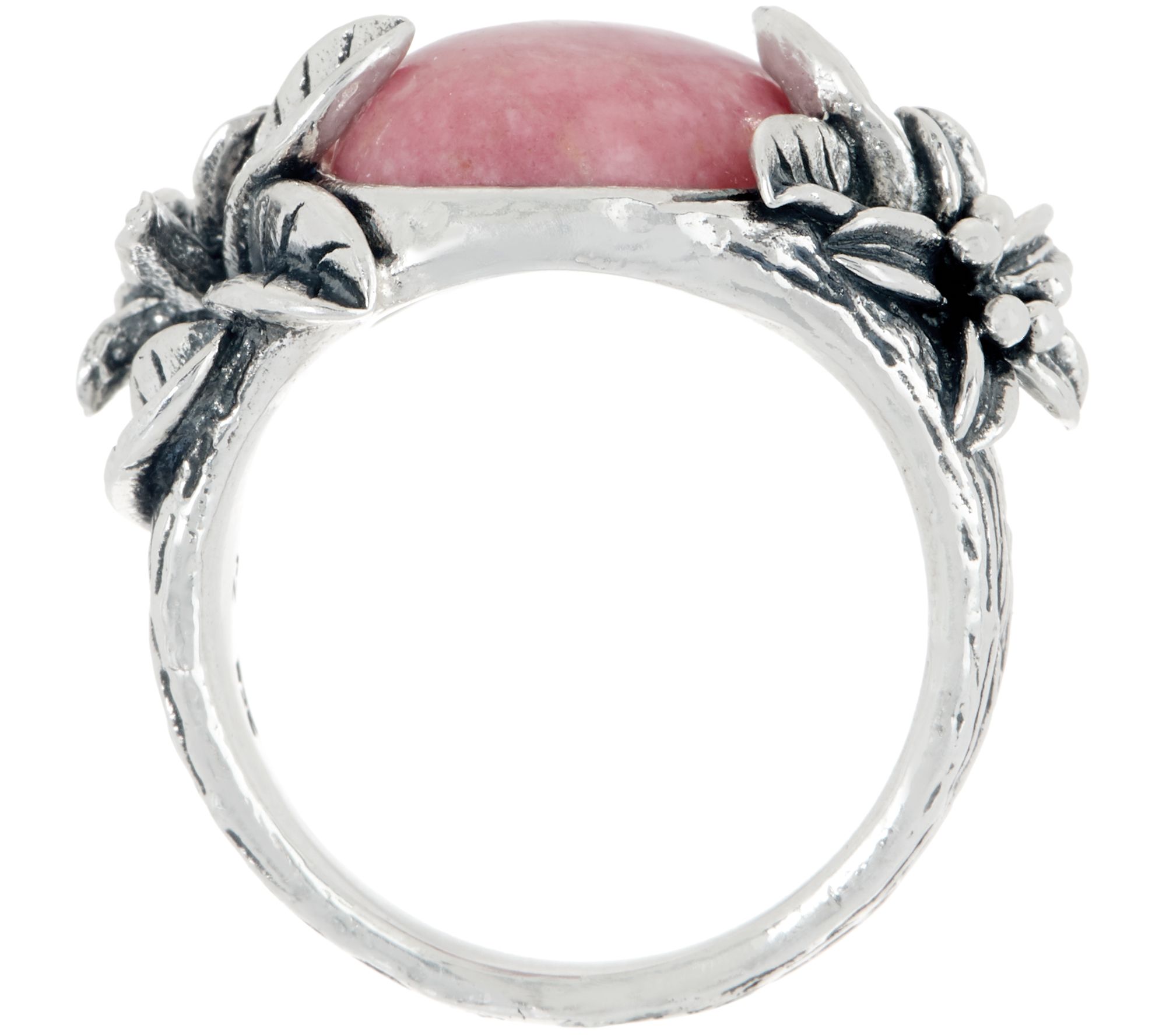 Or Paz Sterling Silver Gemstone Flower Band Ring - QVC.com