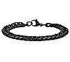 Steel by Design Men's Black Curb Link Bracelet