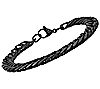 Steel by Design Men's Black Curb Link Bracelet, 1 of 3